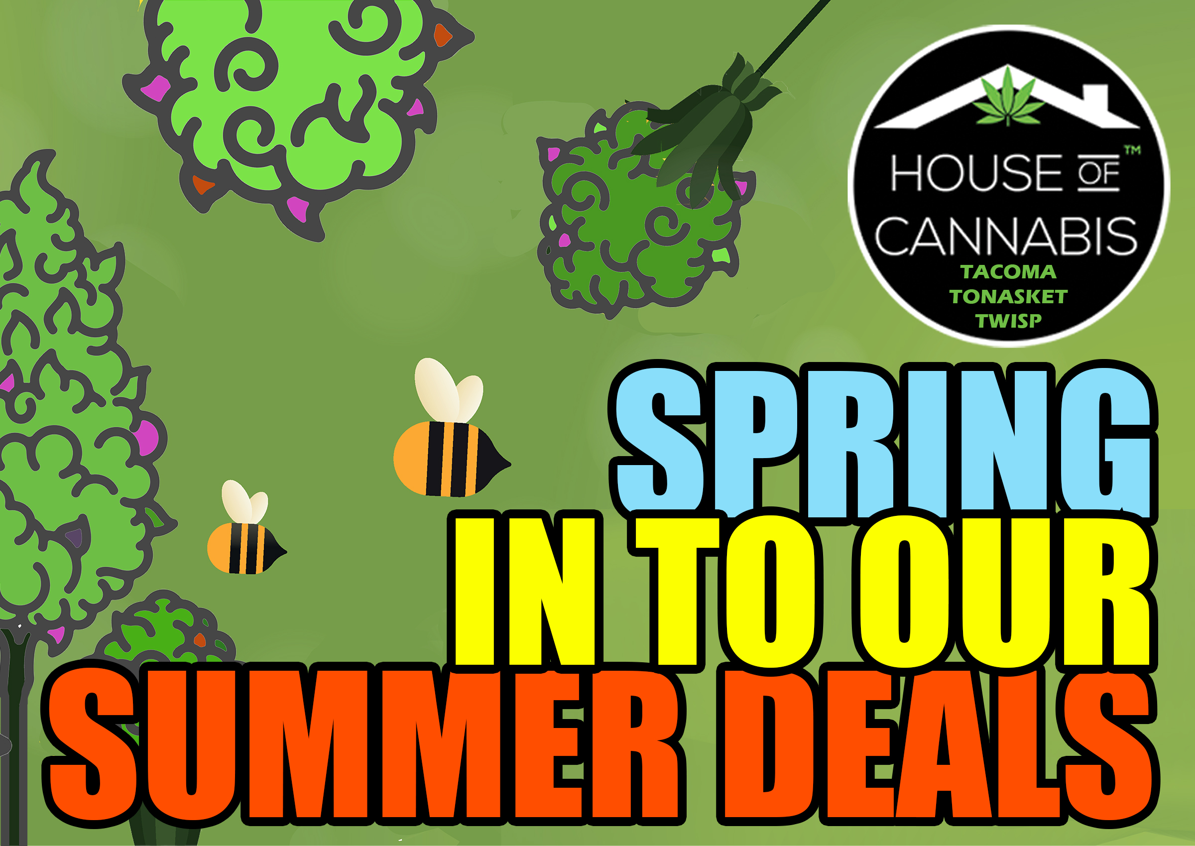 A banner image proclaiming summer deals through June