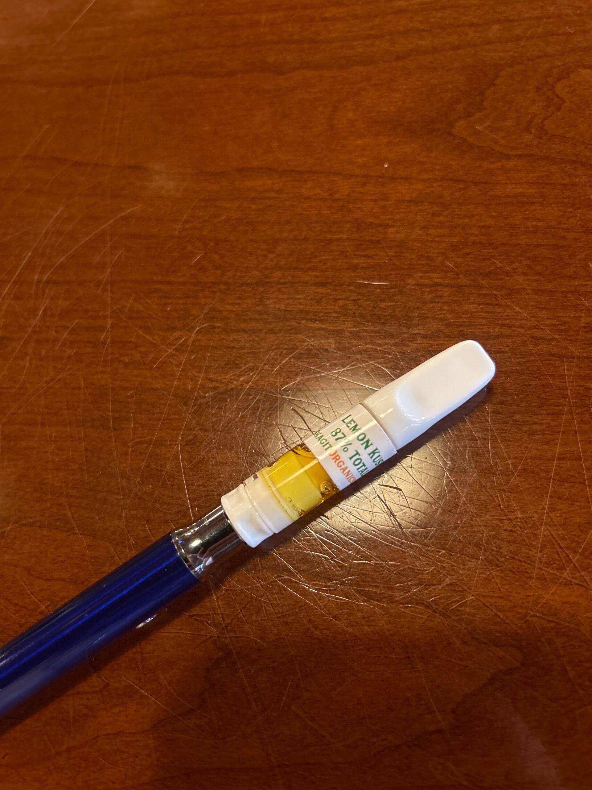 Lemon Kush RSO Vape Cart from Skagit Organics