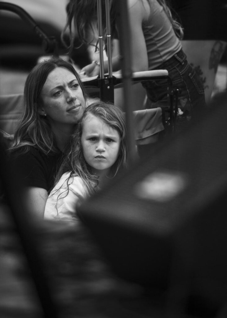 A picture of the crowd at Tacoma Porchfest