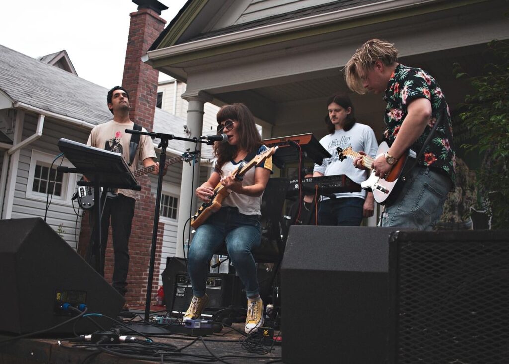 A picture of the band CHAD at Tacoma Porchfest