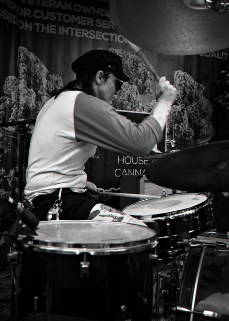 A picture of the band GLU at Tacoma Porchfest