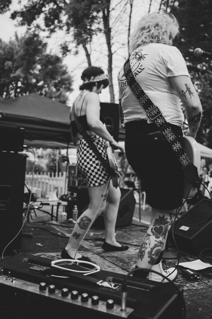 A picture of the band GLU at Tacoma Porchfest