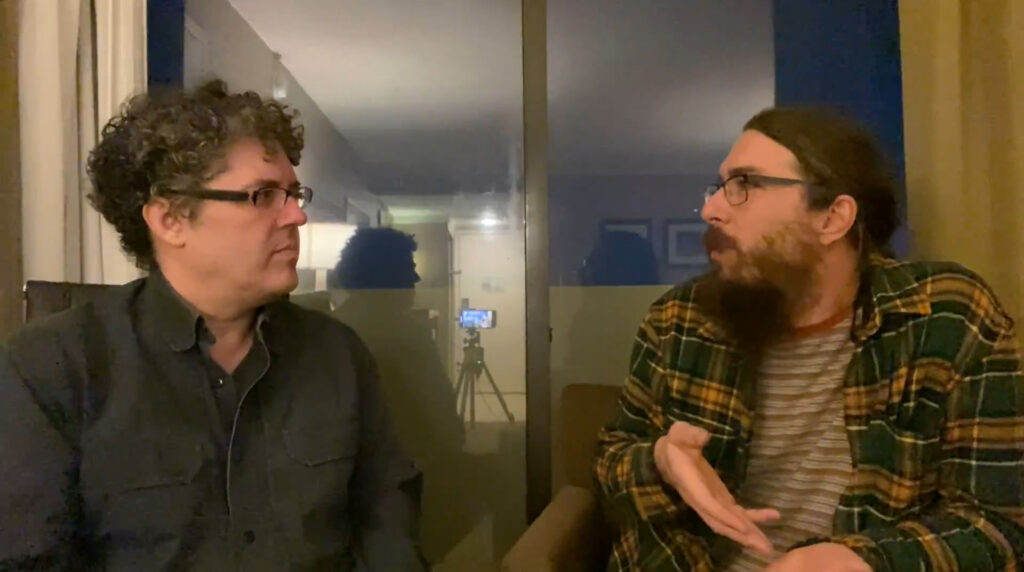 Shango Los (Left) and Jeff Church aka Reverend Cannabis (Right) discussing the hash star system in 2021.